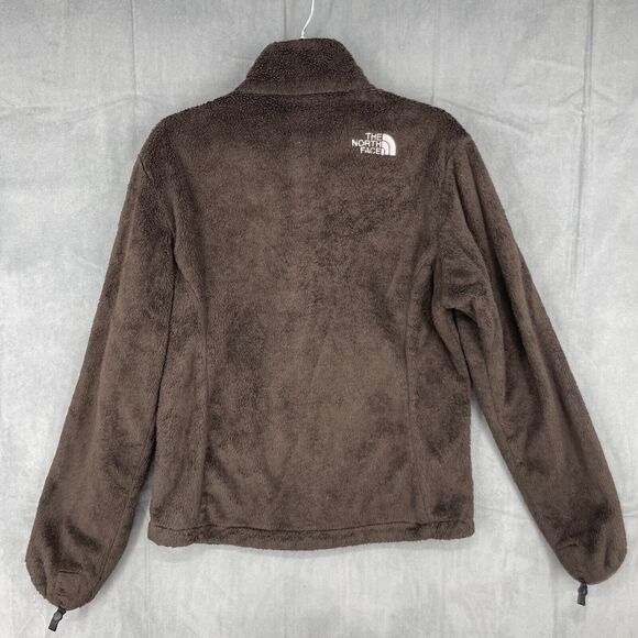 The North Face Fleece Jacket Womens Small Brown Full Zip Logo Camping Outdoors - Picture 8 of 13
